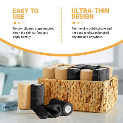 Patented & Made in UK | 🌰Ourlyard® Composite GLP-1 Microneedle Tape for Fat Burning & Contouring, for Abdomen, Legs, Arms & Buttocks (3"x 177" Roll-4.5M)
