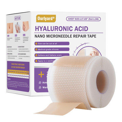 ✅Official Store |Ourlyard® Hyaluronic Acid Nano Microneedle Repair Tape❤️(Treatment of old and new scars, reduction of surgical scars, stretch marks, keloids, acne, burns, warts, dermatomes and varicose veins)