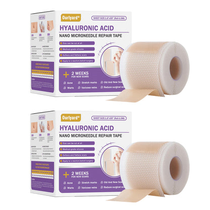 ✅Official Store |Ourlyard® Hyaluronic Acid Nano Microneedle Repair Tape❤️(Treatment of old and new scars, reduction of surgical scars, stretch marks, keloids, acne, burns, warts, dermatomes and varicose veins)
